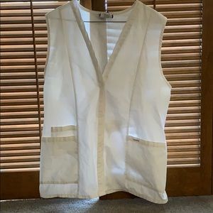 Landau white scrub vest